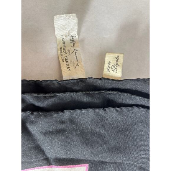 Vintage scarf with watch design for Lawrence Bentley made it Italy - Picture 4 of 4